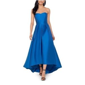 BETSY & ADAM Womens "Aletta" Long Strapless Ball Gown sz 8